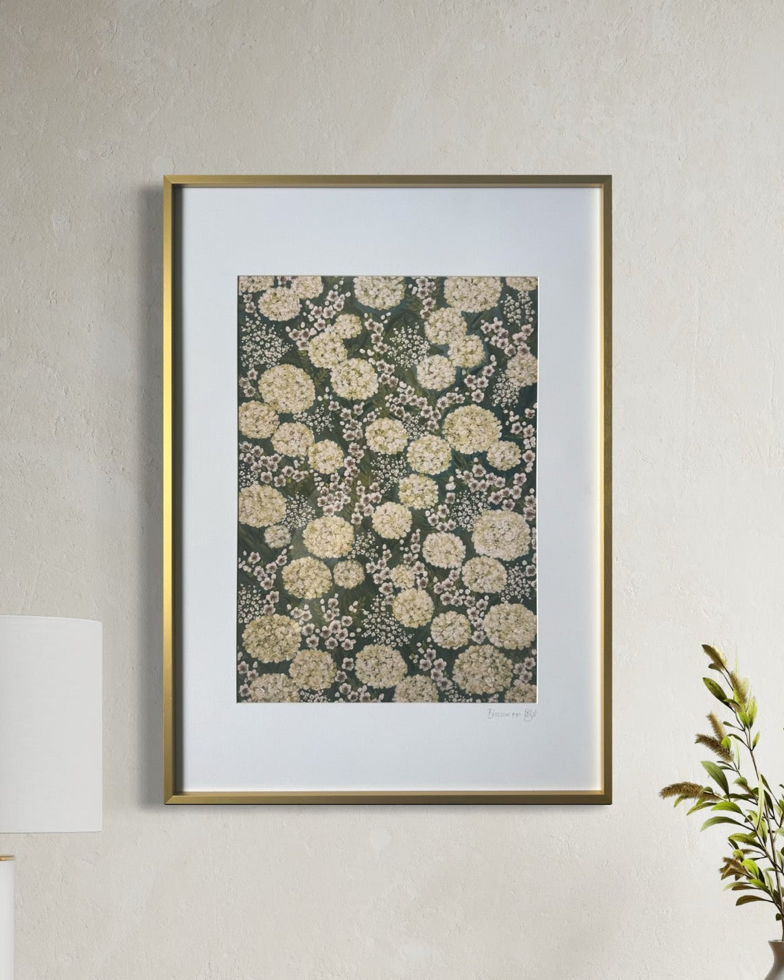 Blossom A4 framed print